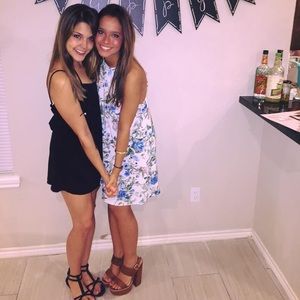 White printed spring dress